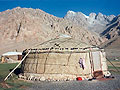 Murghab Valley. Yurt camp Murghab Valley. Yurt camp